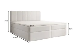 Boxspringbett Aurelia Stoff mit Stauraum