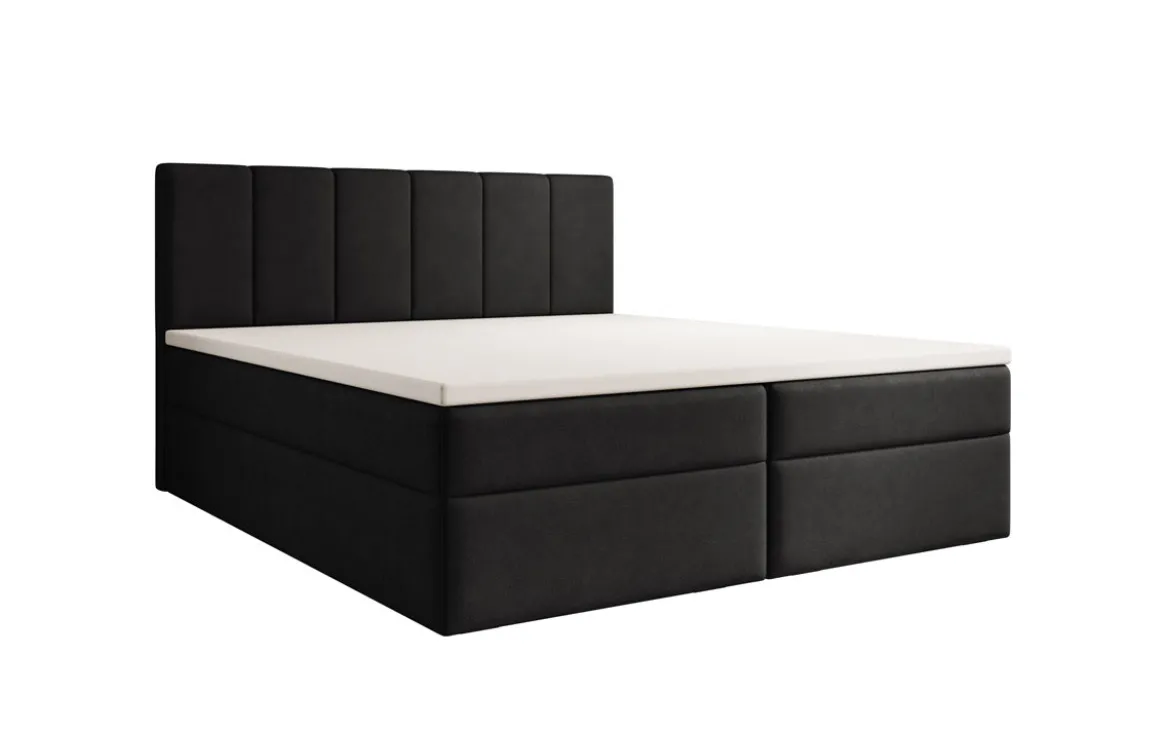 Boxspringbett Aurelia Stoff mit Stauraum