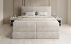 Boxspringbett Avelora mit Stauraum in Cord