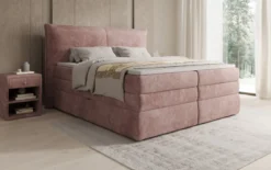 Boxspringbett Avelora mit Stauraum in Cord