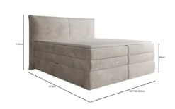 Boxspringbett Avelora mit Stauraum in Cord