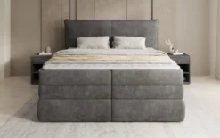 Boxspringbett Avelora mit Stauraum in Cord