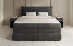 Boxspringbett Avelora mit Stauraum in Cord