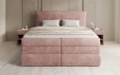 Boxspringbett Avelora mit Stauraum in Cord