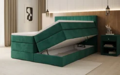 Boxspringbett Avera mit Stauraum in Samt