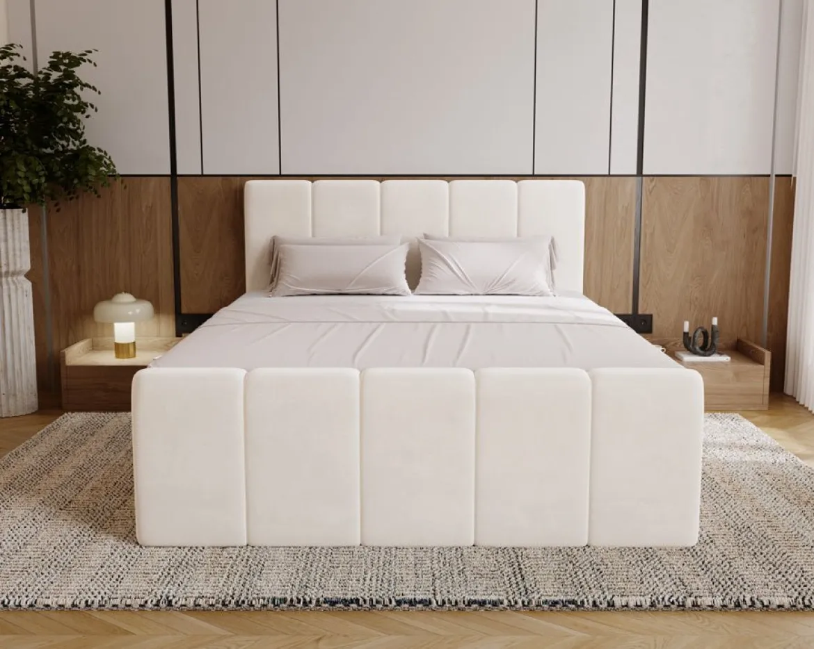 Boxspringbett Bergamo Samt mit Stauraum