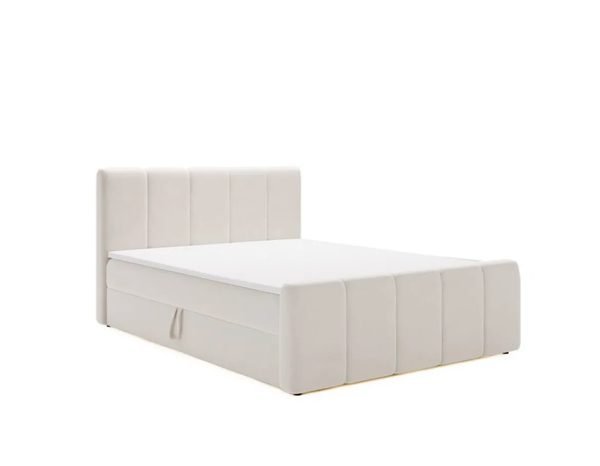 Boxspringbett Bergamo Samt mit Stauraum
