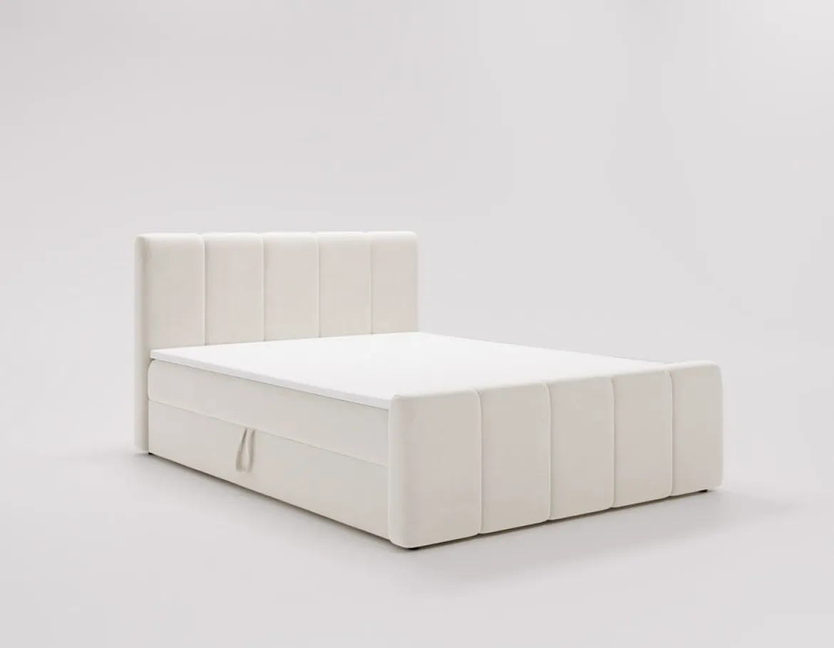 Boxspringbett Bergamo Samt mit Stauraum