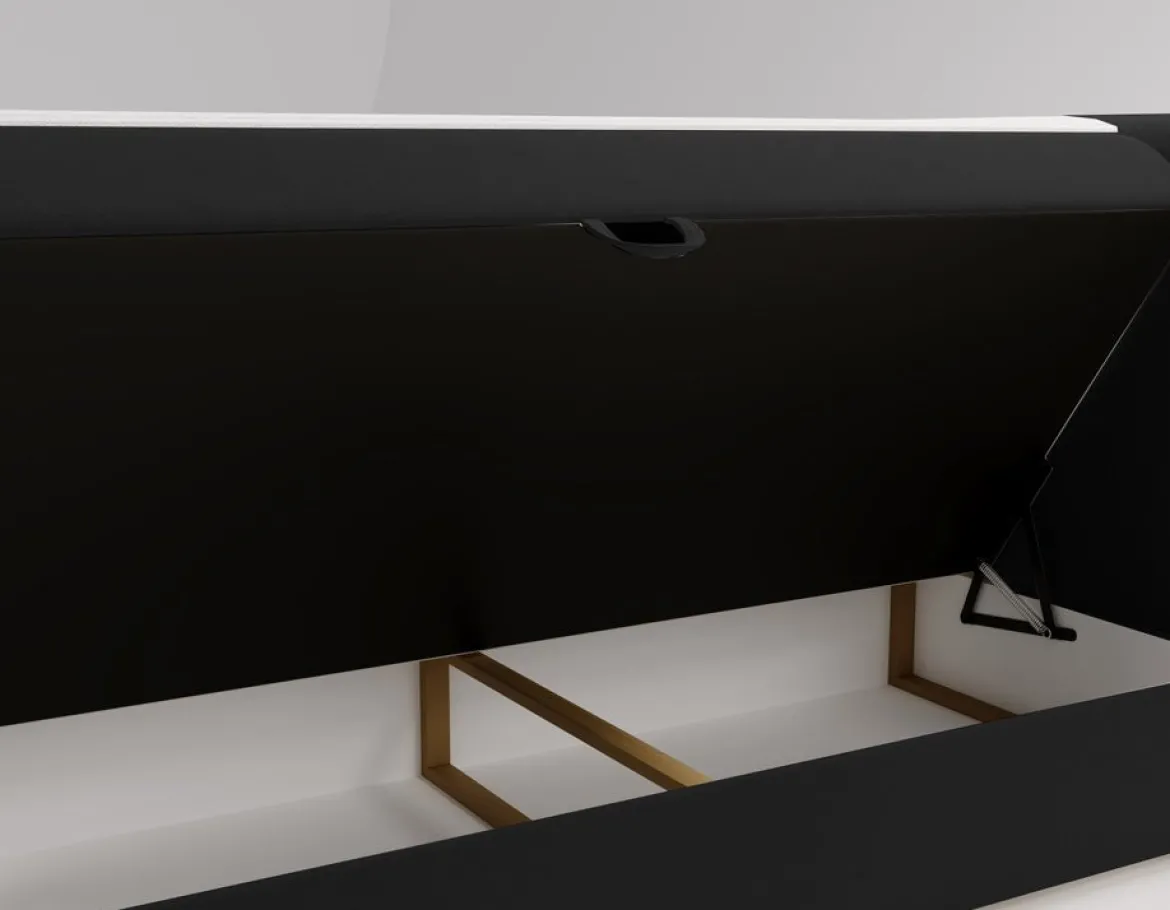 Boxspringbett Bergamo Samt mit Stauraum