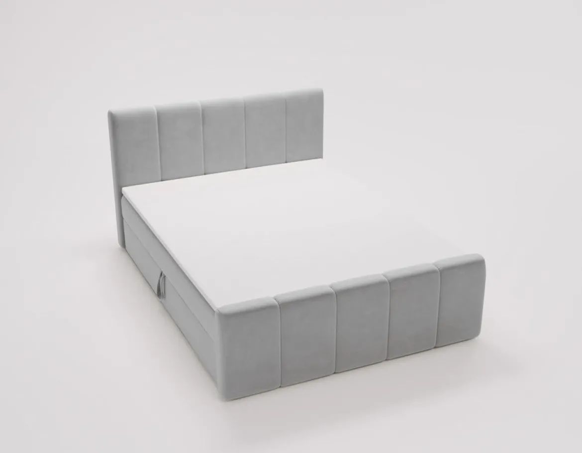 Boxspringbett Bergamo Samt mit Stauraum