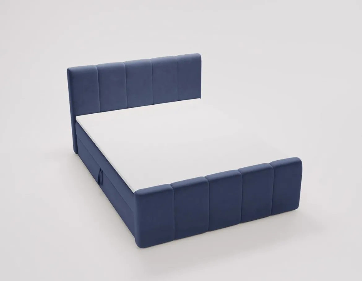 Boxspringbett Bergamo Samt mit Stauraum