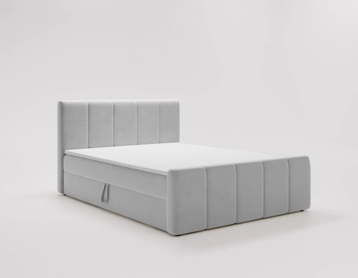 Boxspringbett Bergamo Samt mit Stauraum