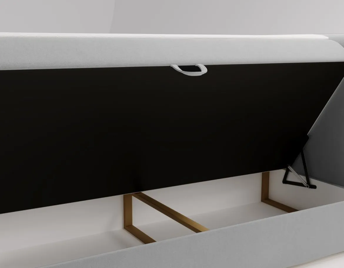 Boxspringbett Bergamo Samt mit Stauraum