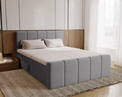 Boxspringbett Bergamo Samt mit Stauraum