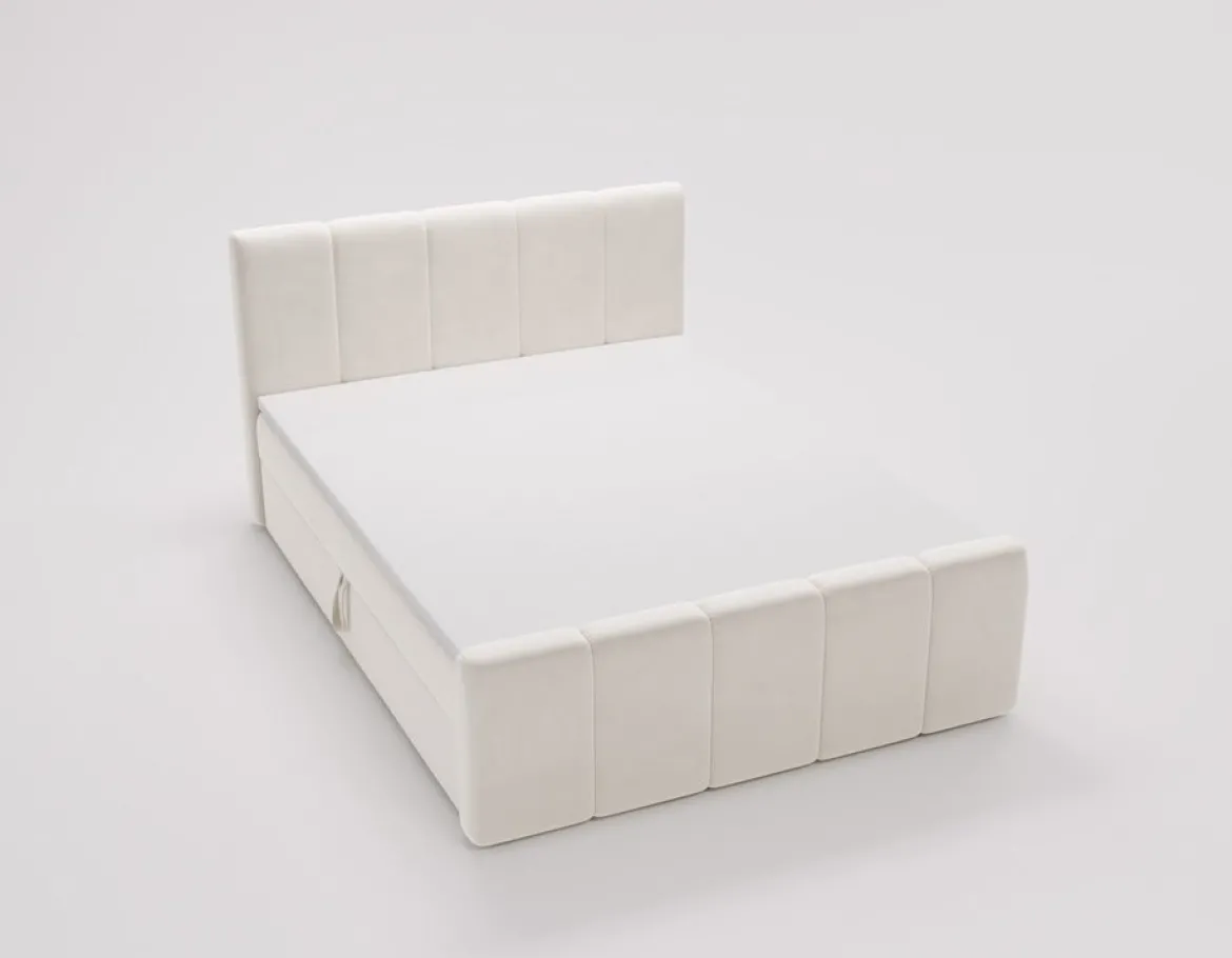 Boxspringbett Bergamo Samt mit Stauraum