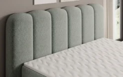 Boxspringbett Bologna in Strukturstoff mit Stauraum