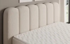 Boxspringbett Bologna in Strukturstoff mit Stauraum