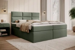 Boxspringbett Carito Bouclé mit USB und Stauraum
