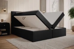 Boxspringbett Carito Bouclé mit USB und Stauraum