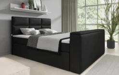 Boxspringbett Carito mit TV Lift, USB und Stauraum