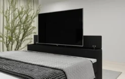 Boxspringbett Carito mit TV Lift, USB und Stauraum