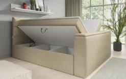 Boxspringbett Carito mit TV Lift, USB und Stauraum