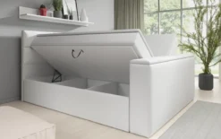 Boxspringbett Carito mit TV Lift, USB und Stauraum