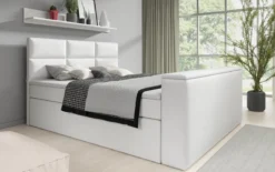 Boxspringbett Carito mit TV Lift, USB und Stauraum