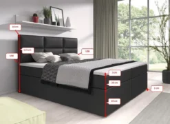 Boxspringbett Carito mit USB und Stauraum