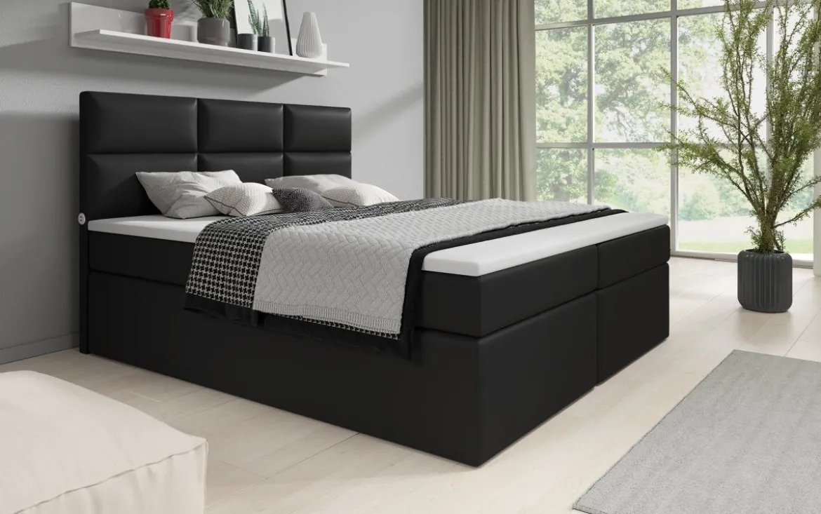 Boxspringbett Carito mit USB und Stauraum