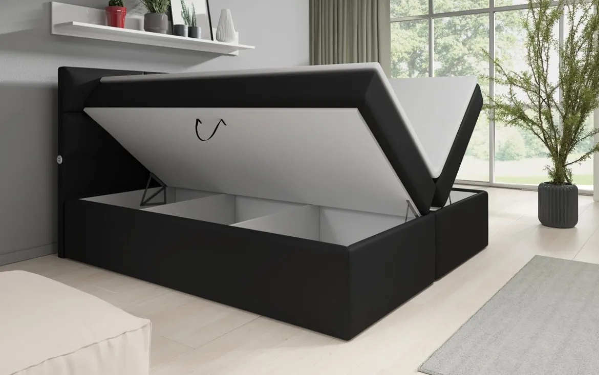 Boxspringbett Carito mit USB und Stauraum