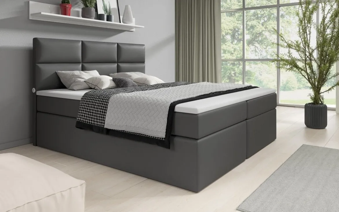Boxspringbett Carito mit USB und Stauraum