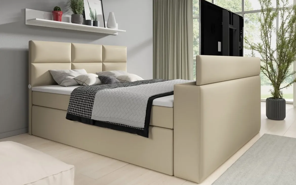 Boxspringbett Carre mit TV Lift und USB