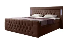 Boxspringbett Charme mit LED, USB und Stauraum (4 Schubladen)