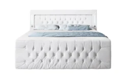 Boxspringbett Charme mit LED, USB und Stauraum (4 Schubladen)