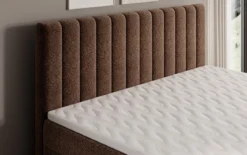 Boxspringbett Chelsea in Strukturstoff mit Stauraum