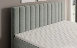 Boxspringbett Chelsea in Strukturstoff mit Stauraum