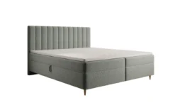 Boxspringbett Chelsea in Strukturstoff mit Stauraum