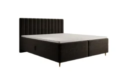 Boxspringbett Chelsea in Strukturstoff mit Stauraum