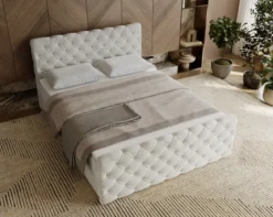 Boxspringbett Chester Samt mit Stauraum