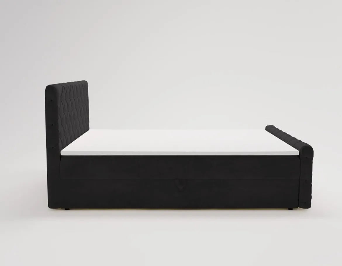 Boxspringbett Chester Samt mit Stauraum