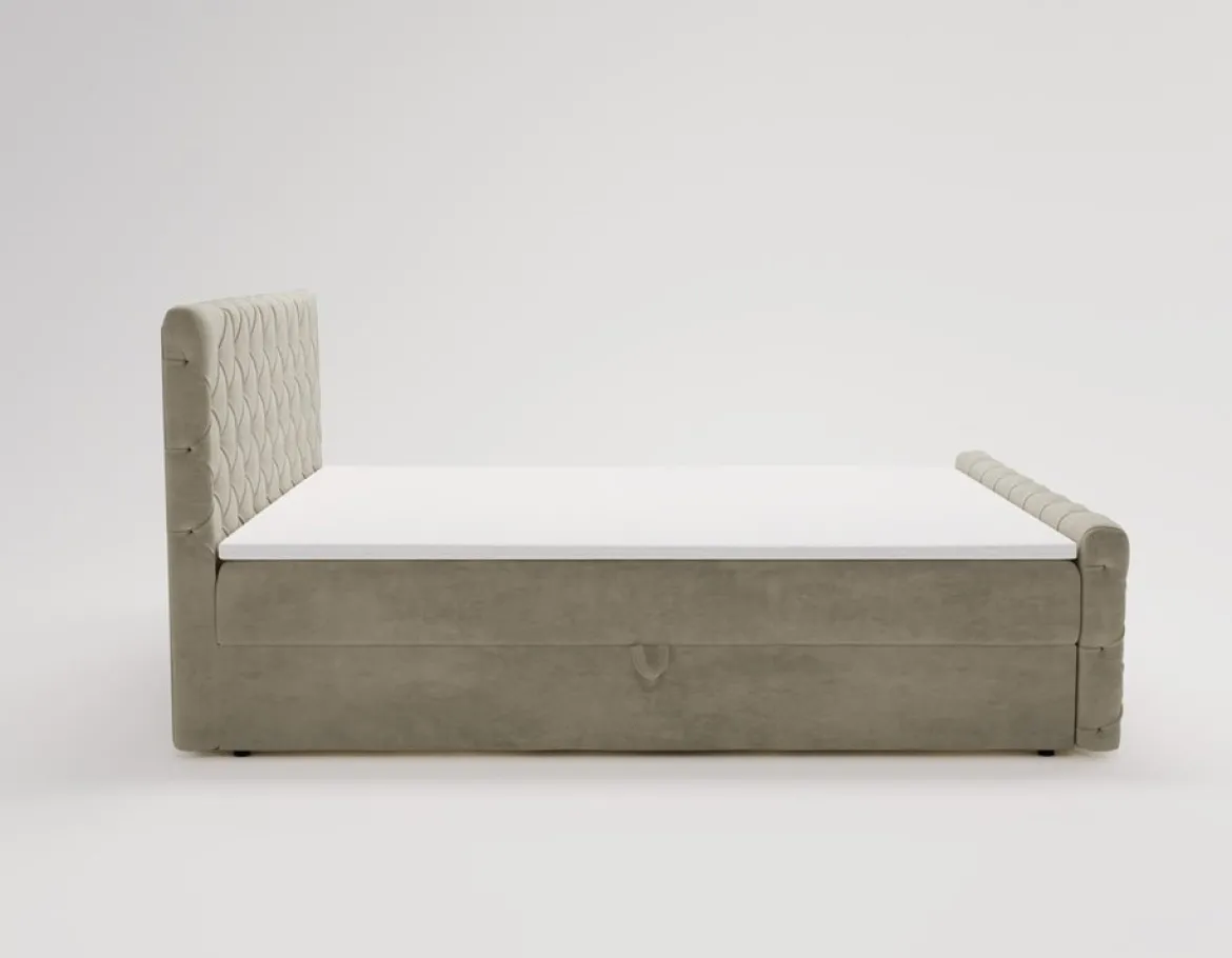 Boxspringbett Chester Samt mit Stauraum