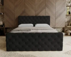 Boxspringbett Chester Samt mit Stauraum