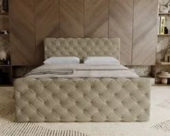 Boxspringbett Chester Samt mit Stauraum