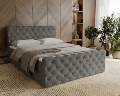 Boxspringbett Chester Samt mit Stauraum