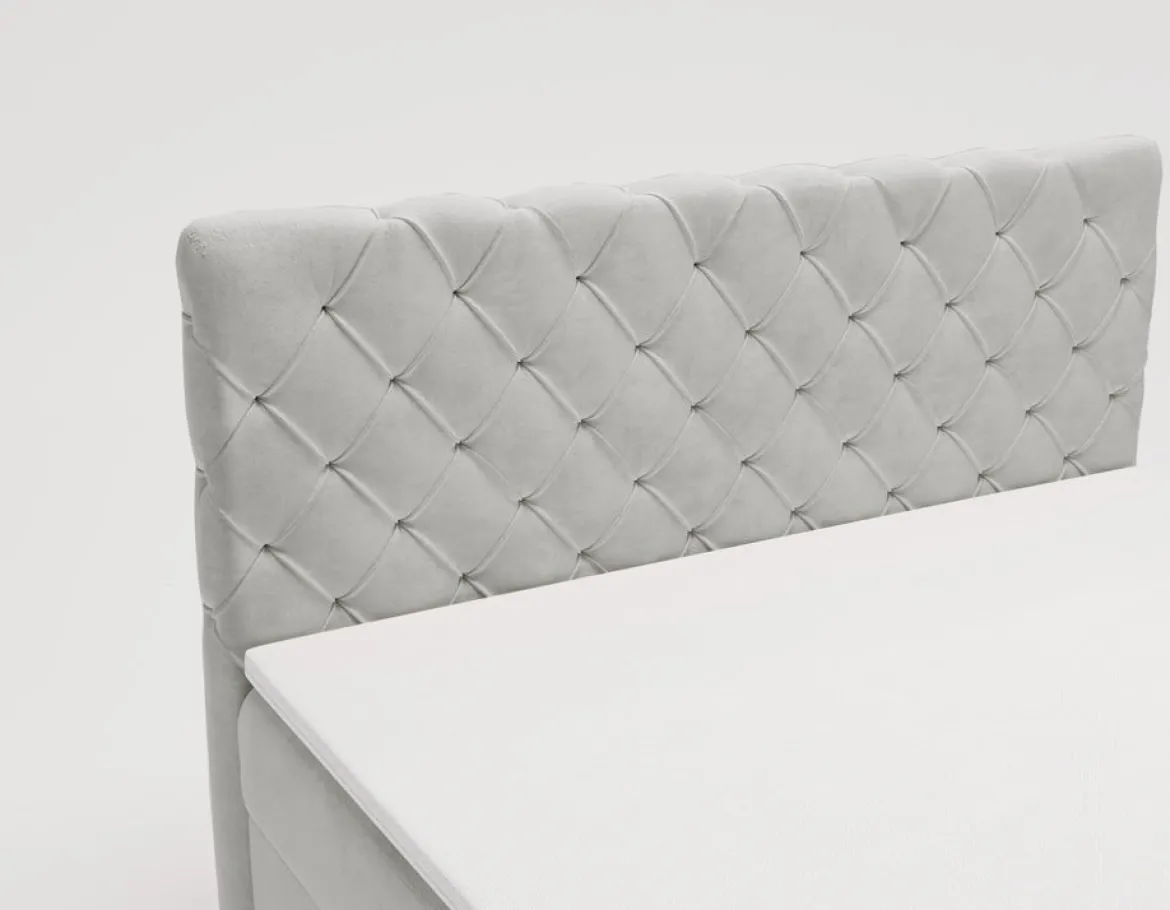 Boxspringbett Chester Samt mit Stauraum