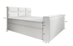 Boxspringbett Citaro mit TV Lift, USB und Stauraum