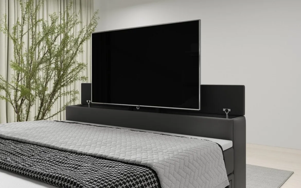 Boxspringbett Citaro mit TV Lift, USB und Stauraum