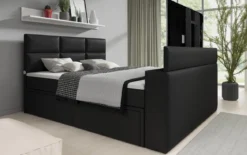 Boxspringbett Citaro mit TV Lift, USB und Stauraum