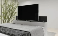Boxspringbett Citaro mit TV Lift, USB und Stauraum